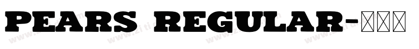 Pears Regular字体转换
